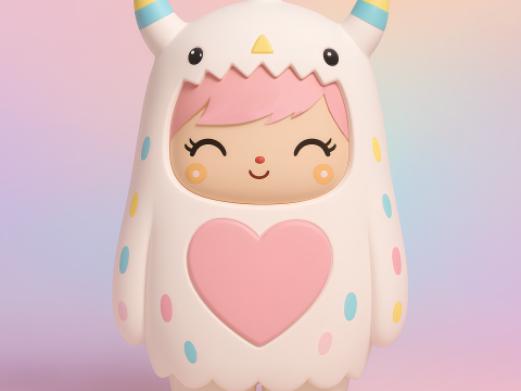 3D Printing Kawaii Monster toy 3D 模型