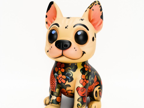 3D Printing Dogo Koi Tattoo toy 3D Model