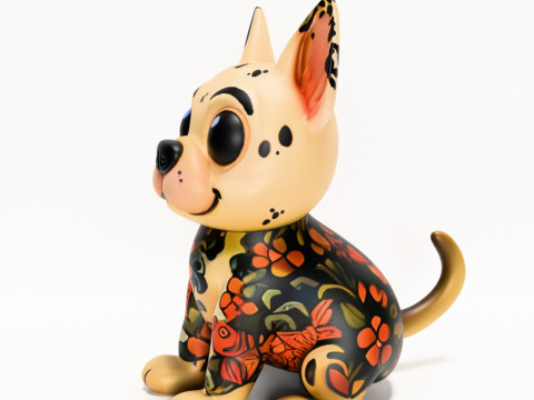 3D Printing Dogo Koi Tattoo toy 3D Model
