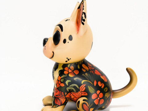 3D Printing Dogo Koi Tattoo toy 3D Model