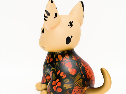 3D Printing Dogo Koi Tattoo toy 3D Model