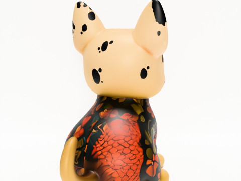 3D Printing Dogo Koi Tattoo toy 3D Model