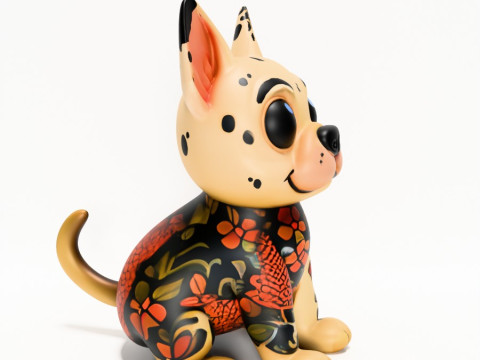 3D Printing Dogo Koi Tattoo toy 3D Model