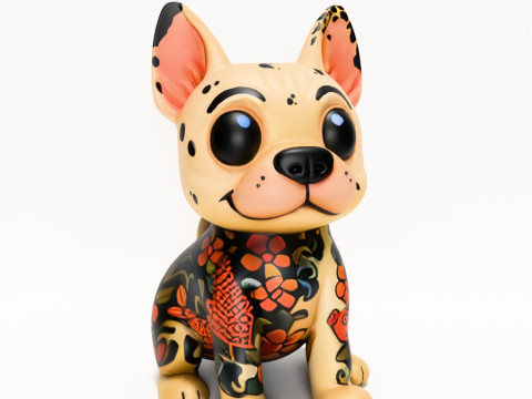 3D Printing Dogo Koi Tattoo toy 3D Model