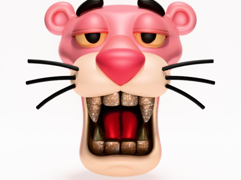 3D Printing Drip Pink Panther toy 3D मॉडल