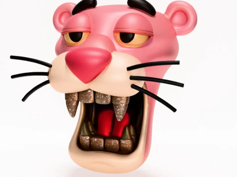 3D Printing Drip Pink Panther toy 3D Model