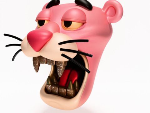 3D Printing Drip Pink Panther toy 3D मॉडल