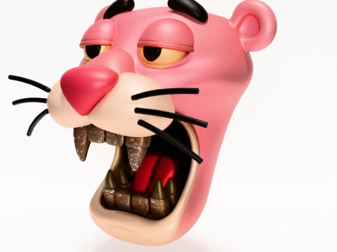 3D Printing Drip Pink Panther toy 3D Model