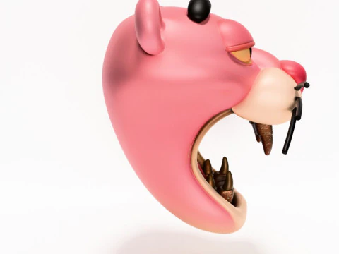 3D Printing Drip Pink Panther toy 3D Model