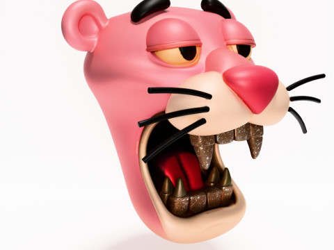 3D Printing Drip Pink Panther toy 3D मॉडल