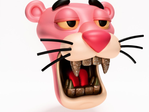 3D Printing Drip Pink Panther toy 3D मॉडल