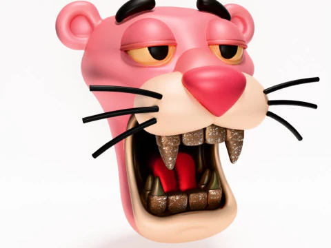 3D Printing Drip Pink Panther toy 3D Model