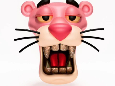 3D Printing Drip Pink Panther toy 3D Model
