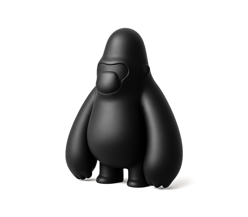3D Printing Minimalist Blacky Kong toy 3D Модель .c4d .max .obj .3ds .fbx .stl .blend 