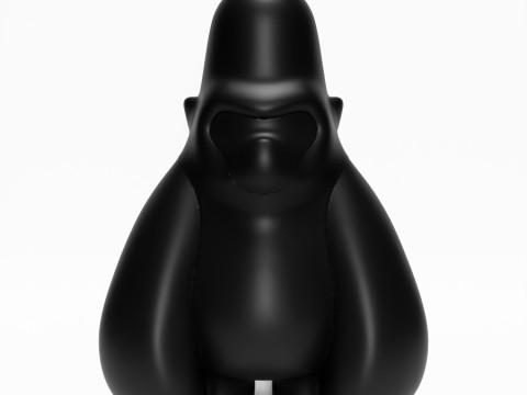 3D Printing Minimalist Blacky Kong toy 3D Модель