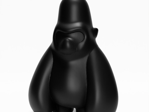 3D Printing Minimalist Blacky Kong toy 3D Модель