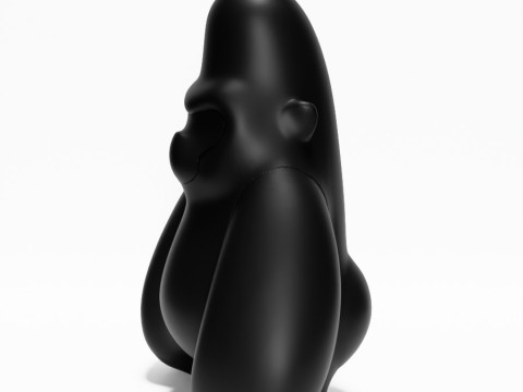 3D Printing Minimalist Blacky Kong toy 3D Модель