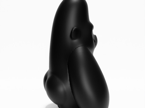 3D Printing Minimalist Blacky Kong toy 3D Модель