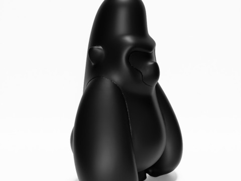 3D Printing Minimalist Blacky Kong toy 3D Модель