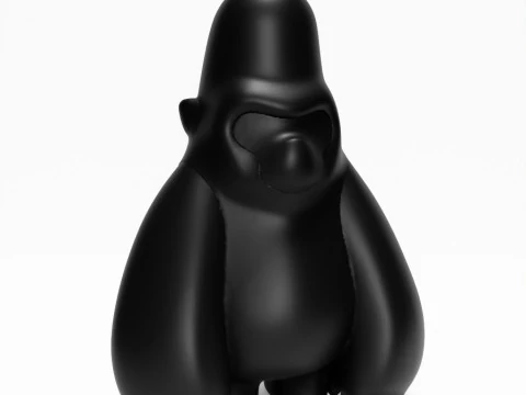 Mainan Blacky Kong Minimalis Cetak 3D Model 3D