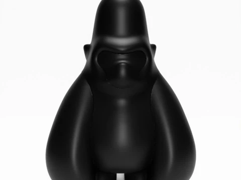 Mainan Blacky Kong Minimalis Cetak 3D Model 3D