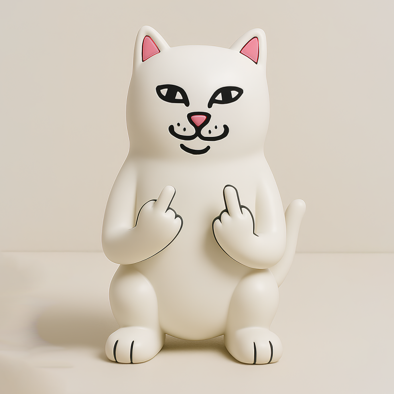 3D Printing Lord Nermal RipnDip toy 3D Model .c4d .max .obj .3ds .fbx .stl .blend 