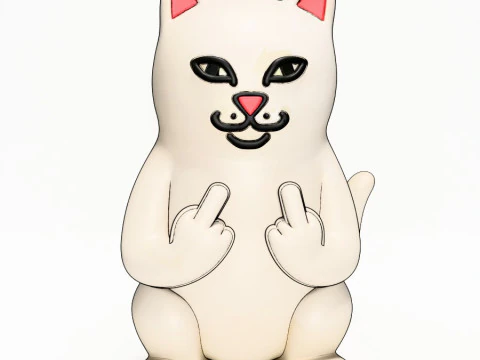 3D Printing Lord Nermal RipnDip toy 3D Model