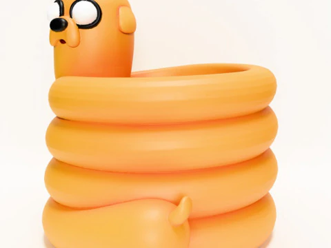 3D Printing Twist Jake the Penholder toy 3D Model