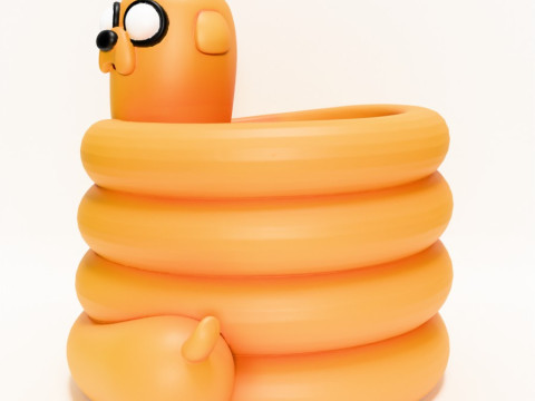 3D Printing Twist Jake the Penholder toy Modelo 3D