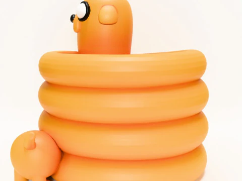 3D Printing Twist Jake the Penholder toy 3D Model