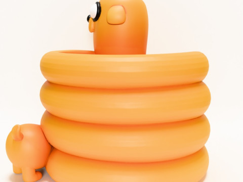 3D Printing Twist Jake the Penholder toy Modelo 3D