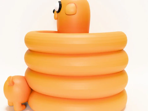 3D Printing Twist Jake the Penholder toy 3D Model