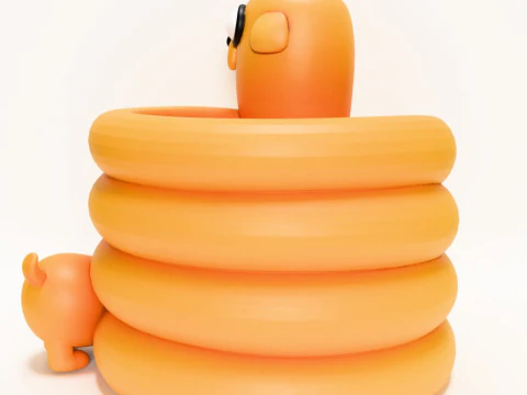 3D Printing Twist Jake the Penholder toy 3D Model