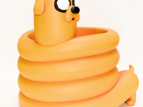 3D Printing Twist Jake the Penholder toy 3D Model