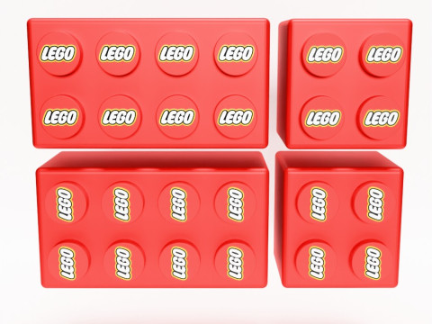 3D Printing LEGO shelf toy 3D Model