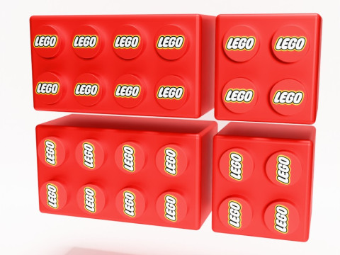 3D Printing LEGO shelf toy 3D Model