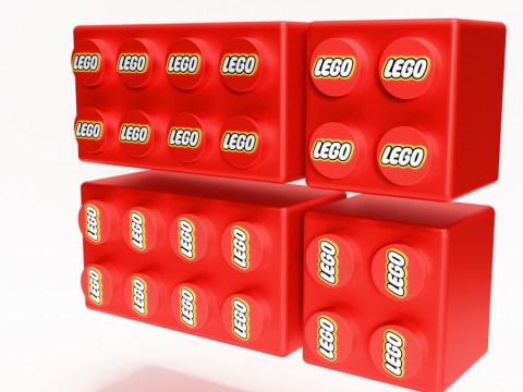 3D Printing LEGO shelf toy 3D Model