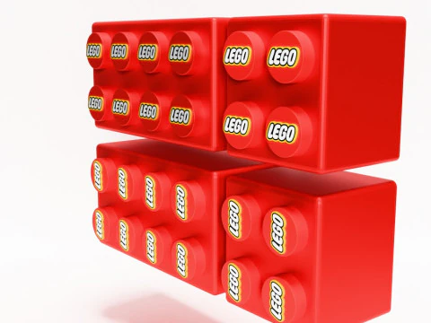 3D Printing LEGO shelf toy 3D Model