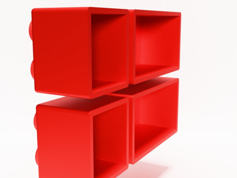 3D Printing LEGO shelf toy 3D Model