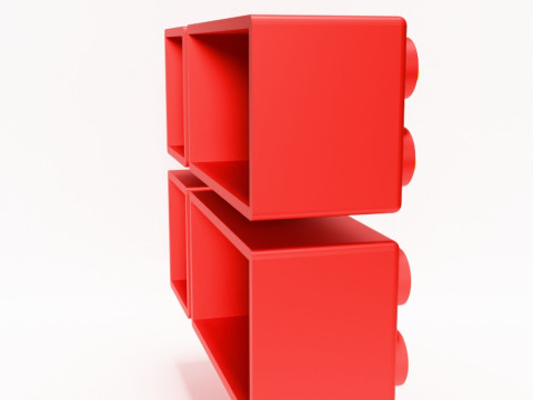 3D Printing LEGO shelf toy 3D Model