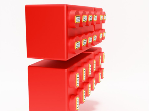 3D Printing LEGO shelf toy 3D Model