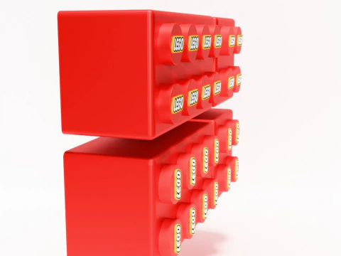 3D Printing LEGO shelf toy 3D Model