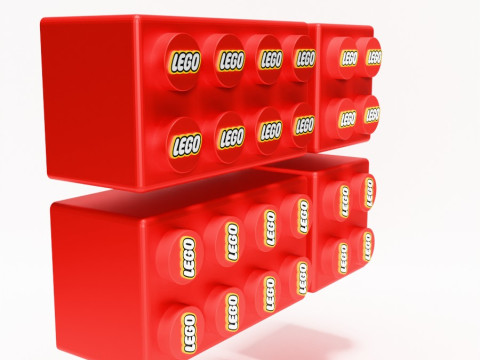 3D Printing LEGO shelf toy 3D Model