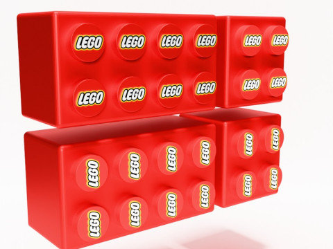 3D Printing LEGO shelf toy 3D Model