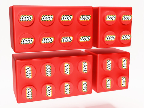 3D Printing LEGO shelf toy 3D Model