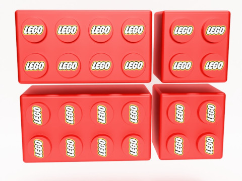 3D Printing LEGO shelf toy 3D Model