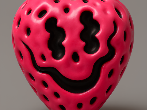 3D Printing Strawberry Maw toy 3Dモデル