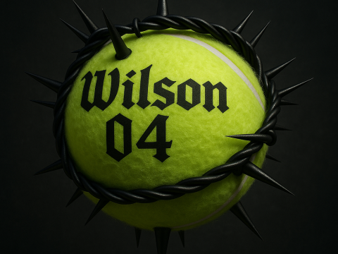 3D Printing Wilson Tennis Ball Thorn toy 3Dモデル