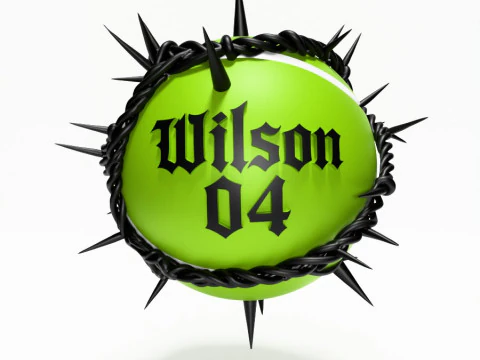 3D Printing Wilson Tennis Ball Thorn toy 3D Model