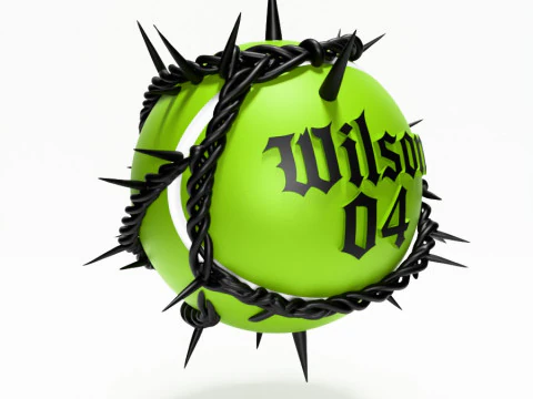 3D Printing Wilson Tennis Ball Thorn toy 3D Model